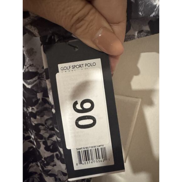 Rhone 2x Golf Sport Polo Men’s Xxl Sleet Gray Floral Camo Golf Outdoor Active - Picture 3 of 6